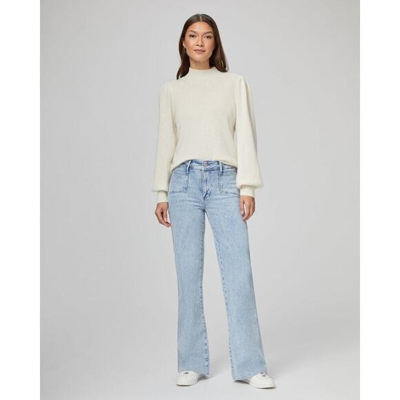 Paige Women's Alivia leenah 32' High Rise Ankle Wide Leg Jeans Size 31 NWT